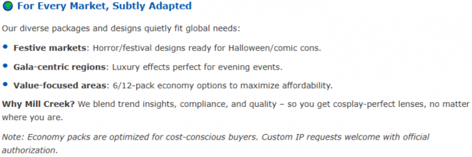 22mm Diameter Cosplay Contact Lenses Ce Certified Safety Comfortable Millcreek Lenses 0