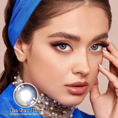 Kính áp tròng hàng năm cho mắt khô 10Dk/T Khả năng thấm oxy Mức độ thoải mái cao
