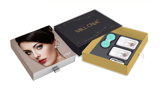 Harga yang bagus Custom Contact Lenses Brand Collaboration Kreatif Dengan Produksi Standar Label Pribadi on line