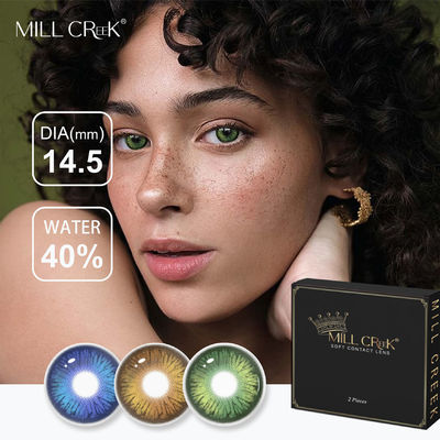 Buen precio 40% de contenido de agua Lentes de contacto de color maquillaje cosméticos confortables en línea
