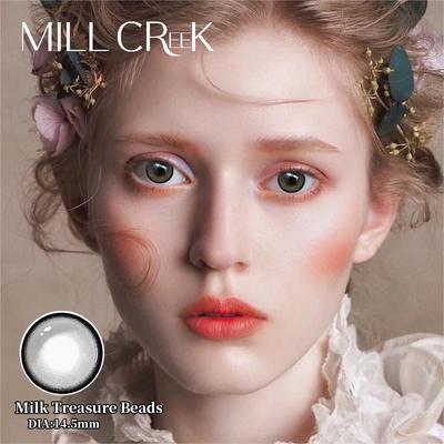 Harga yang bagus Lensa kontak berwarna bulanan sekali pakai 14,5mm Diameter 22Dk/T Permeabilitas oksigen on line