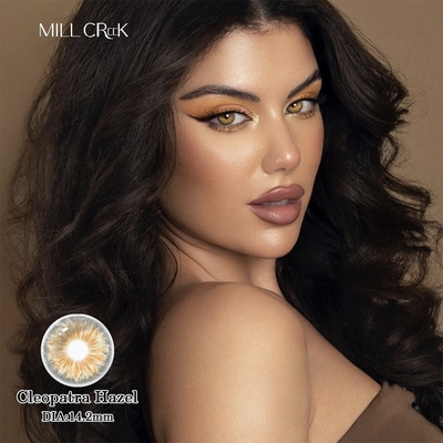 Guter Preis Cleopatra Hazel Einmal-Kontaktlinsen 14,2 mm Durchmesser 16,1 Dk/T Sauerstoffdurchlässigkeit Online