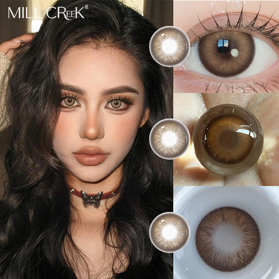 Giá tốt. Kính áp tròng mềm đeo hàng tháng Đường kính 14.2mm Millcreek Lenses có Chống tia UV trực tuyến