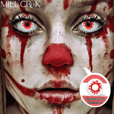 Good price 40% Water Content Red Demon Contacts Practical Millcreek Lenses Easy To Replace online