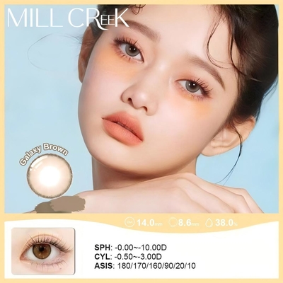 Giá tốt. Kính áp tròng màu loạn thị dùng một ngày 88Dk/T Độ thấm oxy 38% Hàm lượng nước trực tuyến