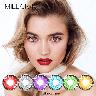 Guter Preis Vika-Serie Cosplay-Kontaktlinsen 14,5 mm Durchmesser 12 Monate tragen 40% Wassergehalt Online