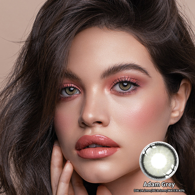 Good price Adam Grey Lenses For Dry Eyes Monthly 14.2mm Diameter 11Dk/T Oxygen Permeability online