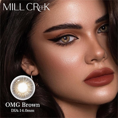Harga yang bagus Lensa Kontak Berwarna Bulanan Diameter 14mm Dengan Permeabilitas Oksigen Tinggi on line