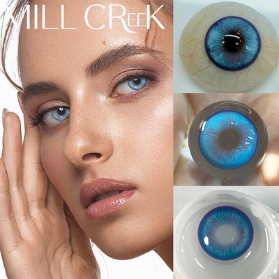 Good price 10Dk/T Oxygen Permeability Blue Anime Contact Lenses Anime Sclera Cosplay Contacts Convenient online