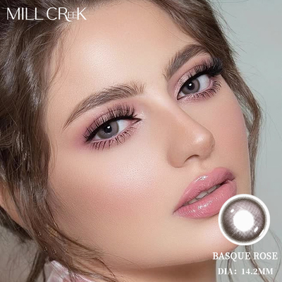 Guter Preis Baskische Rosen Linsen für trockene Augen 14,2 mm Durchmesser Silikon-Hydrogel mit UV-Schutz Online