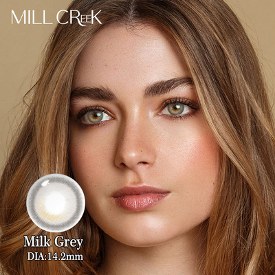 Good price 14.2mm Diameter Lenses For Dry Eyes Milk Grey Daily 8.6mm Base Curve online