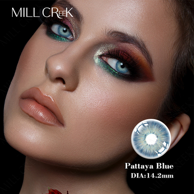 Good price 14.2mm Diameter Coloured Prescription Lenses Colored Eye Contacts Prescription For Makeup online