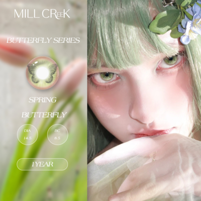 Good price Soft Cosmetic Eye Contacts Green Cosmetic Contact Lenses 14.2mm Diameter online