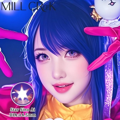 Guter Preis Star Sino Ai tägliche Cosplay Kontaktlinsen Einweg 14,5 mm Durchmesser Online