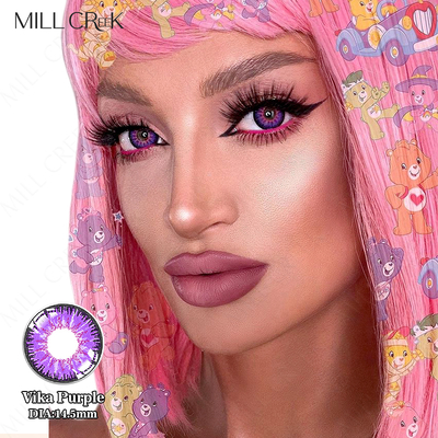 Guter Preis Vika Purple Tageslinsen für trockene Augen 14,5 mm Durchmesser 11Dk/T Sauerstoffdurchlässigkeit Online