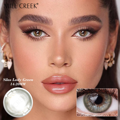 Bon prix Silas Lady Green 14.2mm Lentilles de contact quotidiennes avec puissance en ligne