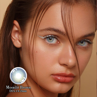 Good price Moonlit Brown Yearly Colored Lens with 40% Water Content, Base Curve 8.5 and CE ISO Certification online