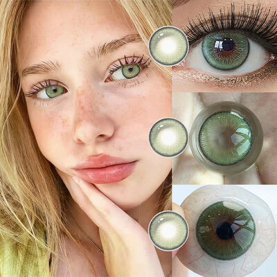 Good price MILLCREEK New Arrivals 14.5mm Korean Soft Cosmetic Contact Lenses Yearly Use Three Tone 40% Water Content 8.5mm Base Curve online