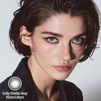 Dobra cena. Dolly Kristin Grey 14,2 mm kolorowe soczewki kontaktowe Nowy przyjście do naturalnej wzmocnienia oka w Internecie