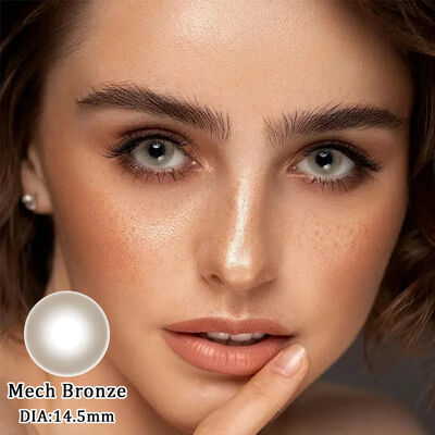 Bon prix Lentilles de contact colorées de prescription Mech Bronze de 14,5 mm de diamètre avec 40% de teneur en eau en ligne