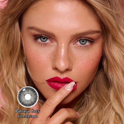 Bon prix Lentilles de contact jetables annuelles Pattaya Grey 14.2mm avec amélioration naturelle des yeux gris en ligne