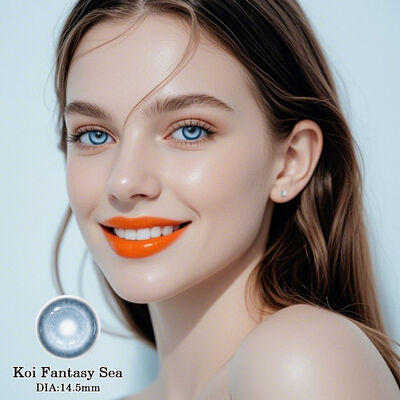 Good price Koi Fantasy Sea Blue 14.5mm Diameter Cosplay Contact Lenses with 40% Water Content and 8.5mm Base Curve online