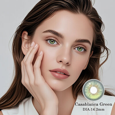 Good price Casablanca Green 14.2mm Yearly Disposable Contact Lenses with 40% Water Content and 8.6 Base Curve online