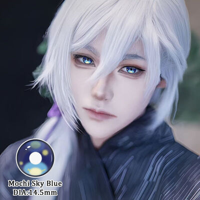 Good price Millcreek Mochi Sky Blue 14.5mm Colored Contact Lenses with Moisture-Lock Technology for Yearly Disposable Soft Eye Contacts online