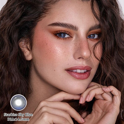 Bon prix Starkiss Sky Blue 14,5 mm Lentilles de contact colorées jetables quotidiennes avec technologie de positionnement de mise en valeur en ligne