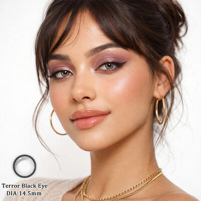 Good price Millcreek Terror Black Eye 14.5mm Diameter High Opacity Soft Contact Lenses with 40% Water Content for Yearly Use online