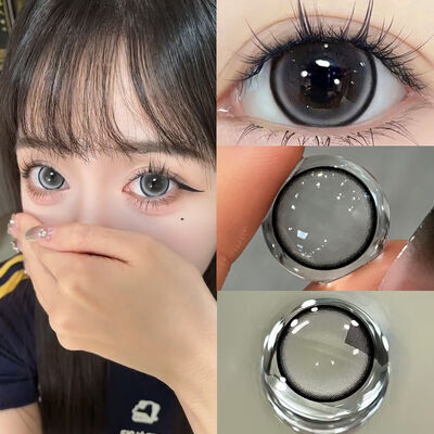 良い値段 MILLCREEK ミルクパールグレー 14.5mm UVカット デイリー使い捨てカラーコンタクトレンズ (含水率55%) オンライン