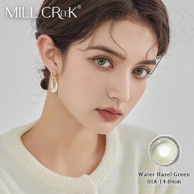 Good price Water Hazel Green 14.0mm Beauty Contact Lenses with 40% Water Content and BC 8.6 for Natural Style online