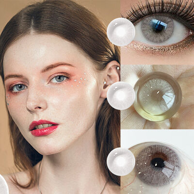 Dobra cena. MillCReeK Mulberry Grey 14,0mm K-Beauty Roczne jednorazowe kolorowe soczewki kontaktowe w Internecie