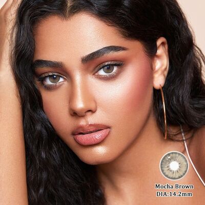 Good price Sophisticated Mocha Brown 14.2mm Yearly Soft Lenses by MILLCREEK with CE & ISO online