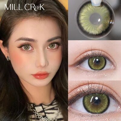 Good price CE & ISO Certified Diamond Sugar Green 14.5mm Yearly Soft Contact Lenses for Natural Eye Enhancement online