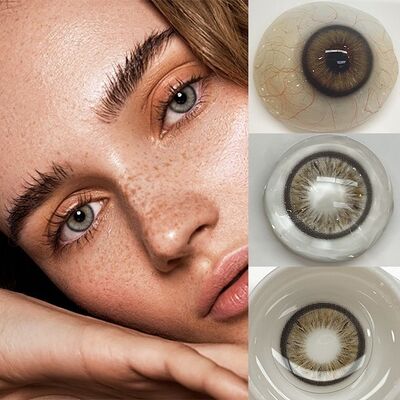 Good price Misty Grey Halo Yearly Contact Lenses 14.2mm - Garden Jellyfish Design for Natural Iris Blending online