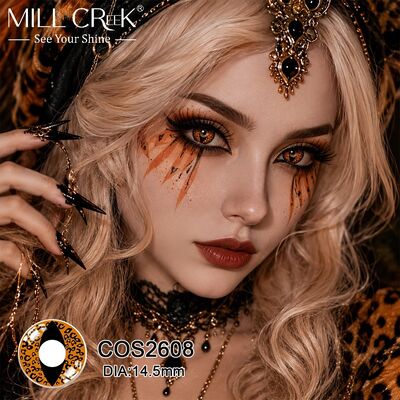 Goede prijs MILLCREEK Crazy Cosplay Contactlenzen 14,5mm 40% watergehalte Jaarlijkse CE ISO13485 Bring Your Character To Life online