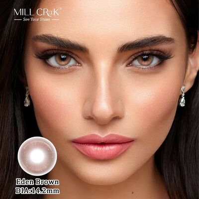 Καλή τιμή Φυσικοί Φακοί Επαφής MILLCREEK Eden 14.2mm 4-tone Καφέ & Γκρι Moisture Lock Για Μεγάλες Εκδηλώσεις Μαλακά Χρώματα Για Απαλές Εμφανίσεις online